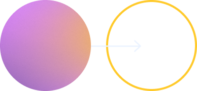 pink circle being transferred to empty circle