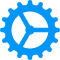 spinning gear management icon